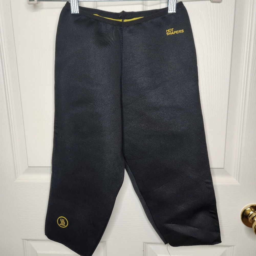 Hot Shapers Black Neoprene Suana Fitness Slimming Capri Pants Size XXL